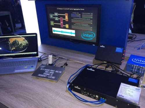 Baicells LAA cell on Intel booth