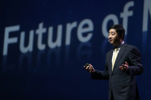 Ken Hu, Rotating CEO, Huawei, launches X Labs on first morning of Huawei's Mobile Broadband Forum. 